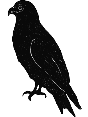 Humo & Piedra emblem: a perched bird